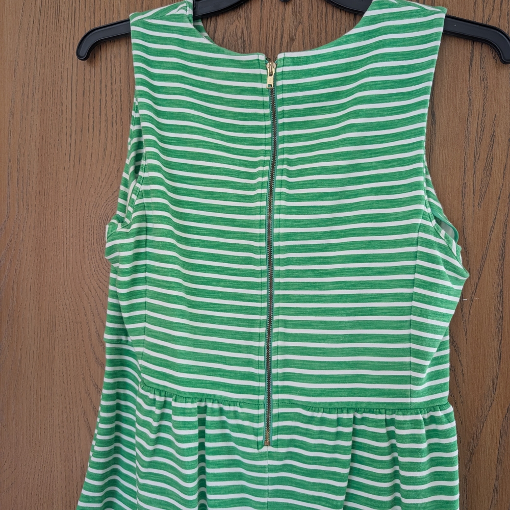 JCrew Green Striped Dress - Picture 4 of 6
